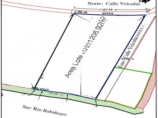 Terreno comercial en venta 1206m2 Esquinero,Vía a Samborondó